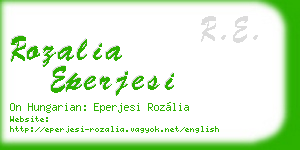 rozalia eperjesi business card