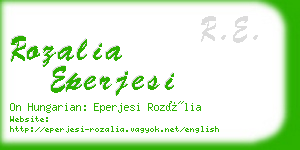 rozalia eperjesi business card